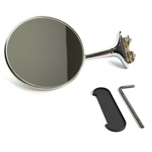 Door Edge Peep Mirror - Stainless Steel with Chrome Long Arm