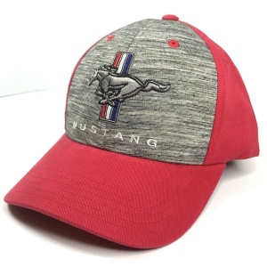 Ford Mustang Hat - Grey Front with Red Backing