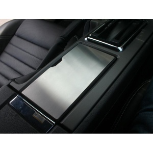 Cup Holder Lid Trim Panel Overlay For 2010-2014 Ford Mustang - Brushed