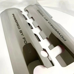 "Powered by Ford" 5.0 Coyote Engine Fuel Coil Covers - Polished Stainless Steel