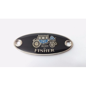 GM Body By Fisher Tag - Sill Plate Emblem