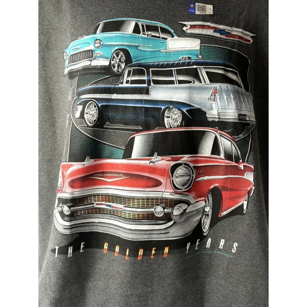 Chevrolet Tri-5 T-Shirt Gray w/ Bel Air, 210, 150 "The Golden Years"