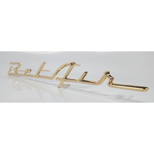 1957 Chevrolet Bel Air Emblem - Gold Script Rear Quarter Panel