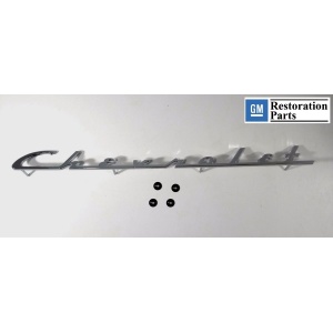 1954 Chevy Emblem - Chrome Chevrolet Trunk Script Emblem