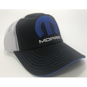 Mopar Hat - Black & Blue with White Mesh