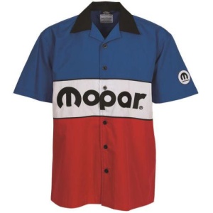 Mopar Pit Crew Shirt - Classic 1972 Logo Short Sleeve Mechanic Style