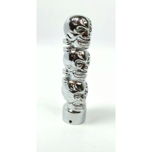 Shift Knob - Chrome Metal Skulls
