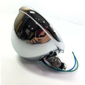 Chrome Motorcycle Headlight Bucket Bottom Mount - 5 3/4" Inch