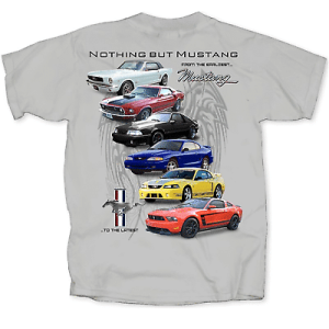 Ford Mustang T-Shirt – Six Generations Evolution