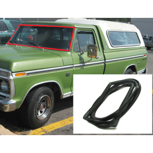 Windshield Rubber Seal w/o Trim Groove 1967-79 Ford F100 F250 F350 Trucks - GoodSpeedUSA