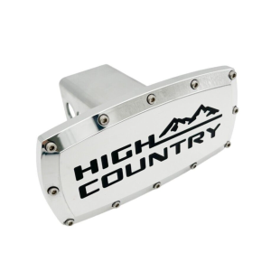 Polished Chevy "High Country" Hitch Cover w/ Allen Bolts For 2" Receivers - GoodSpeedUSA