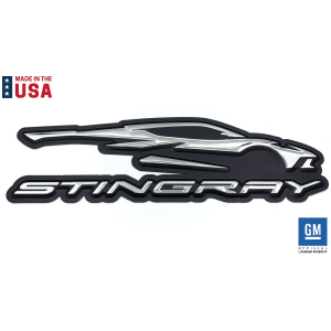 Chevrolet Corvette C8 Stingray Gesture Emblem Metal Sign
