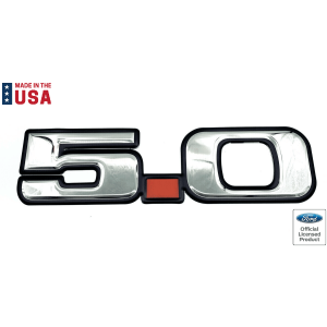 Ford “5.0” Emblem Metal Sign