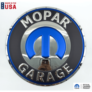Mopar Garage Omega “M” Emblem Metal Sign