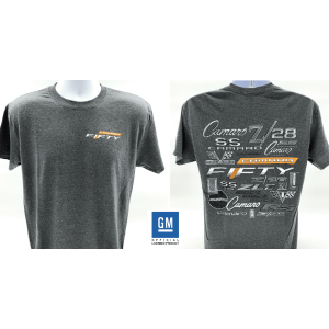 Chevy Camaro Fifty Year Anniversary Gray T-Shirt