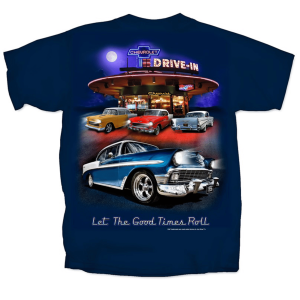 Chevy Tri-Five Blue T-Shirt – Drive In Scene