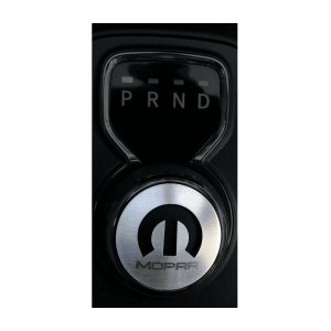 Dial Shift Knob Trim with Mopar Logo for 2015+ Dodge Vehicles - Stainless Steel