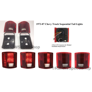 Sequential LED Tail Lights for 1973-87 Chevy Truck