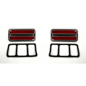 Red Deluxe Side Marker Light Turn Signal For 1968-1972 Chevy & GMC Truck